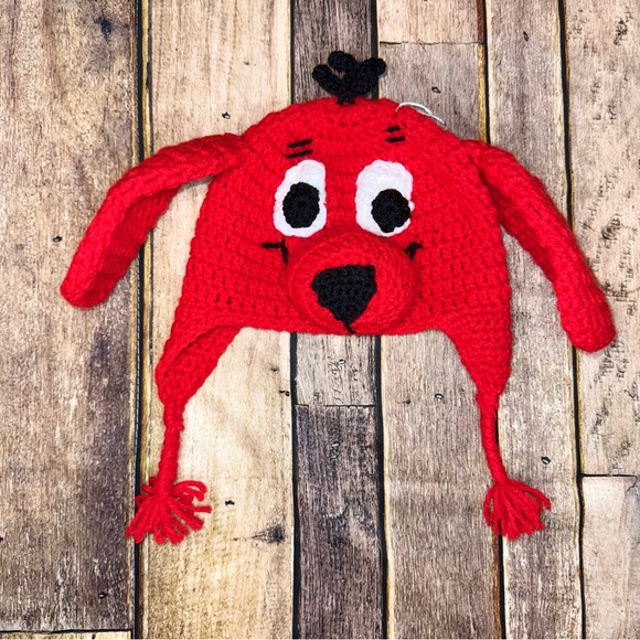 Clifford The Big Red Dog Handmade Kids Hat - Picture 1 of 6